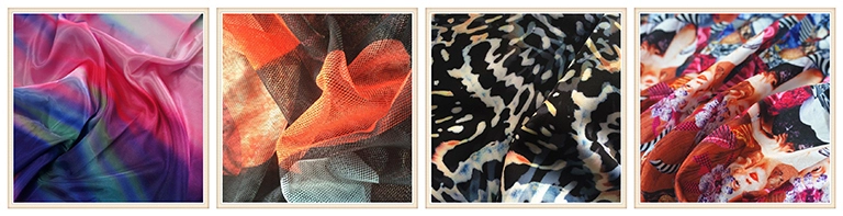 Chinese viscose digital spun rayon printed fabric 43/44