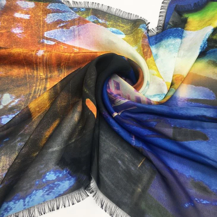 Digital Printing Cotton Scarf Digital Printing Cotton Scarf