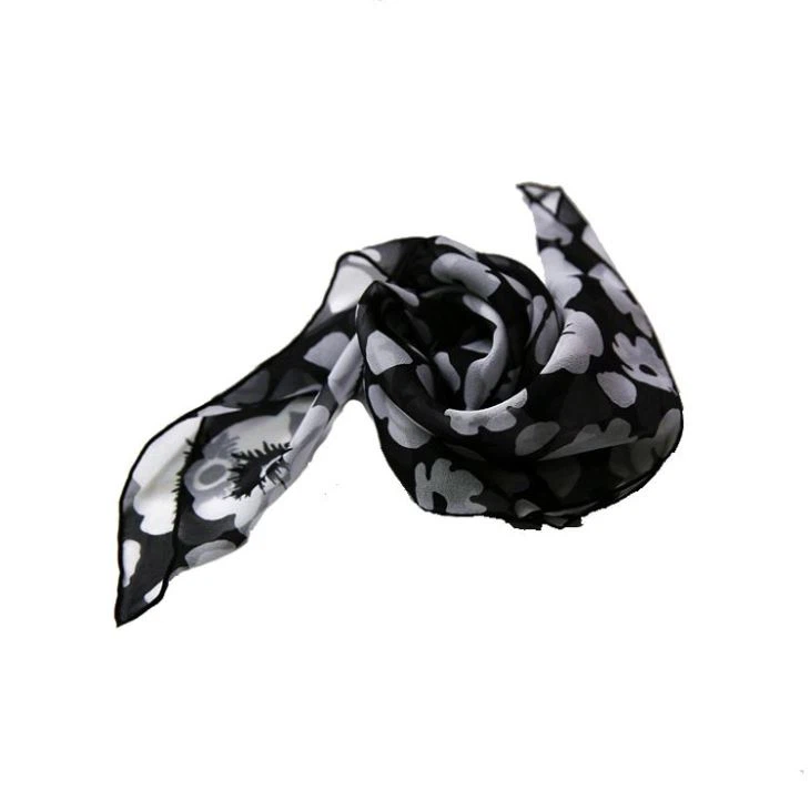 Digital Printing Polyester Chiffon Scarf