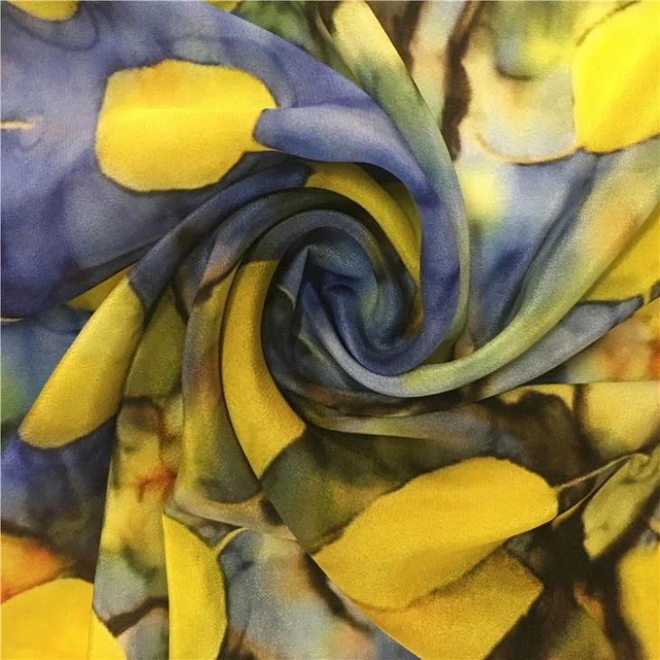 Digital Printing Silk Crepe De Chine Fabric