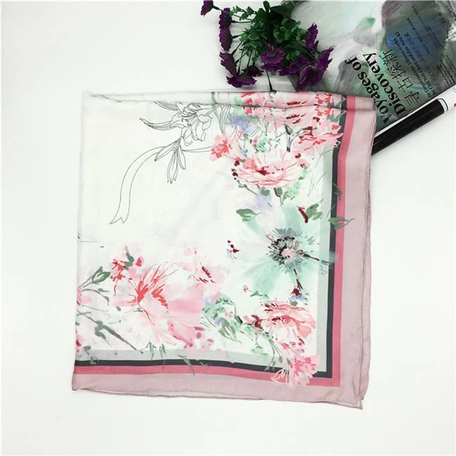 100 Silk Satin Square Scarf