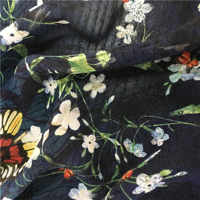 custom printed silk fabric