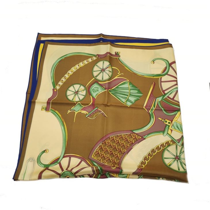 Double Side Printing Silk Twill Scarf Double Side Printing Silk Twill Scarf