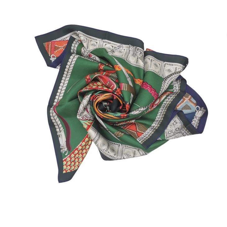 14mm Twill Silk Scarf 90x90 Hand Hemmed 14mm Twill Silk Scarf 90x90 Hand Hemmed