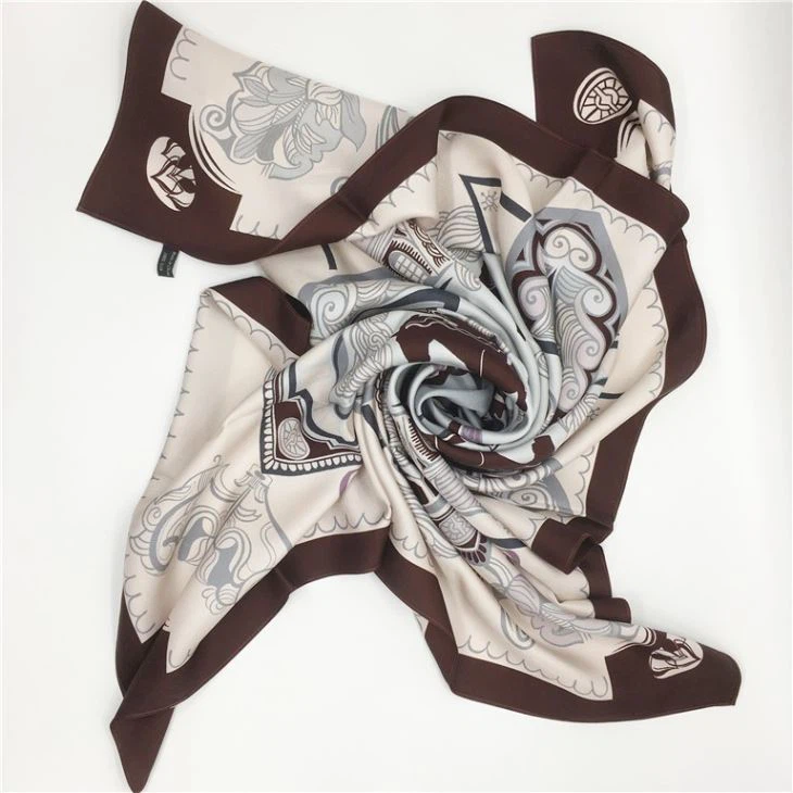 Custom Double Sided Digital Satin Print Scarf Custom Double Sided Digital Satin Print Scarf