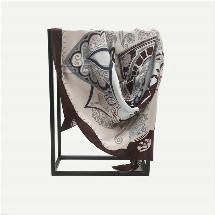 Custom Double Sided Digital Satin Print Scarf Custom Double Sided Digital Satin Print Scarf