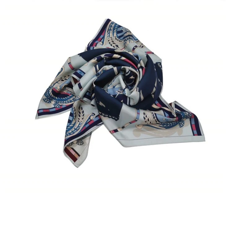 Customized Design Printed Silk Scarf Customized Design Printed Silk Scarf